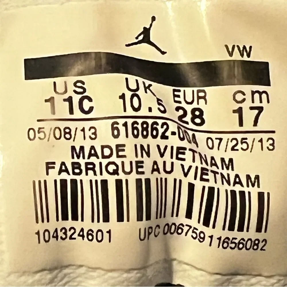 Toddlers JORDAN Prime Flight High Cool Grey Sneakers / Size 11C